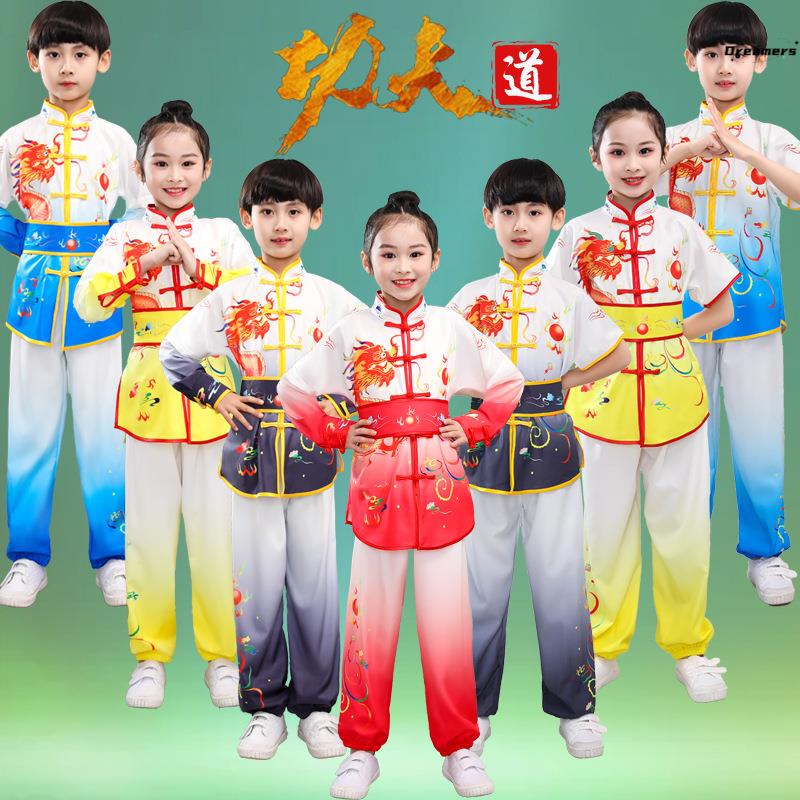 武术表演服儿童小学生竞赛演出中