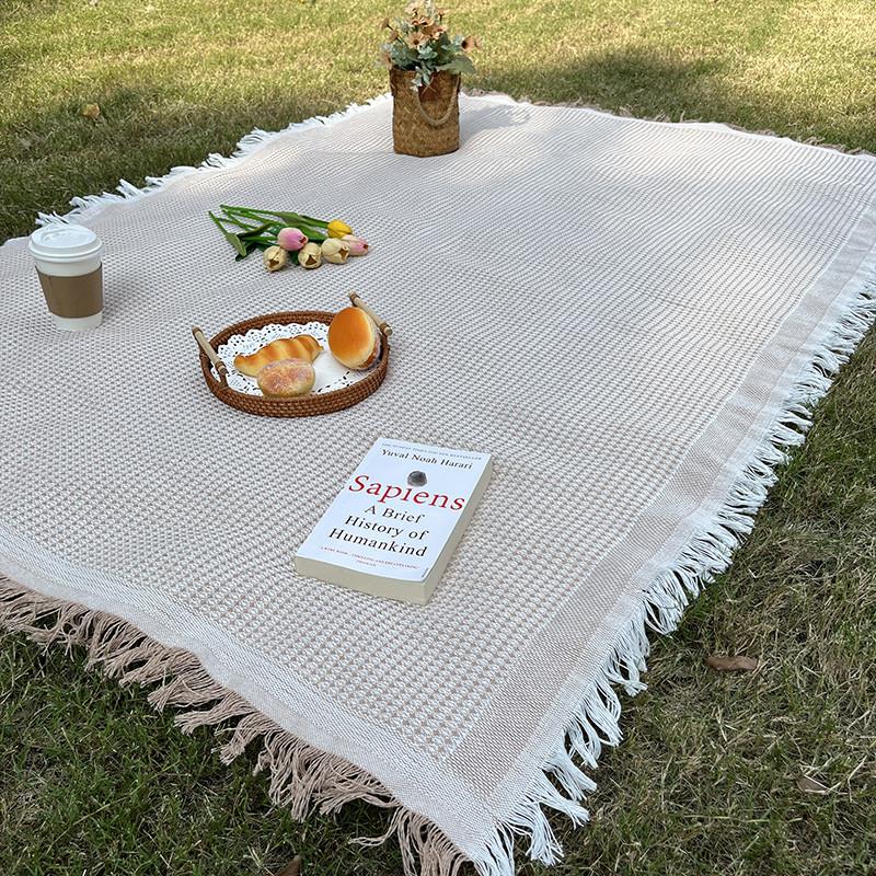 野餐垫法式文艺ins户外露营通用加厚双面野餐布桌布网红拍照厂家