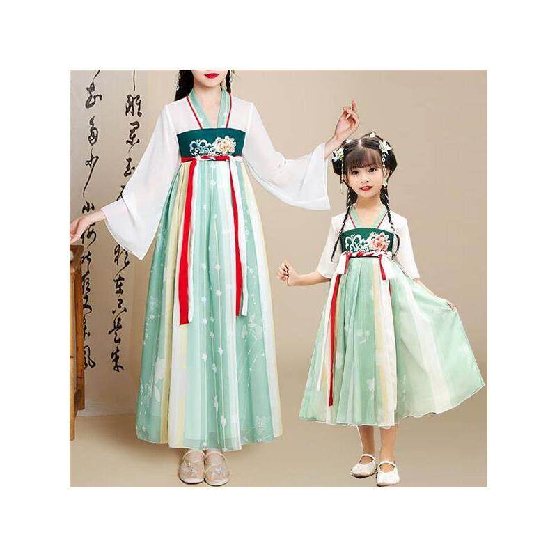 亲子装女装汉服女童2024新款春夏