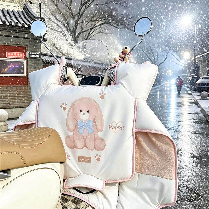 电动车挡风被护颈保暖冬季新款带小孩加厚防寒防雨雪通勤耐用厂家