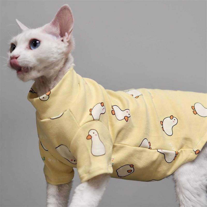 婴儿棉秋冬无毛猫德文宠物猫咪衣服棉弹力透气两脚长袖可爱厂家