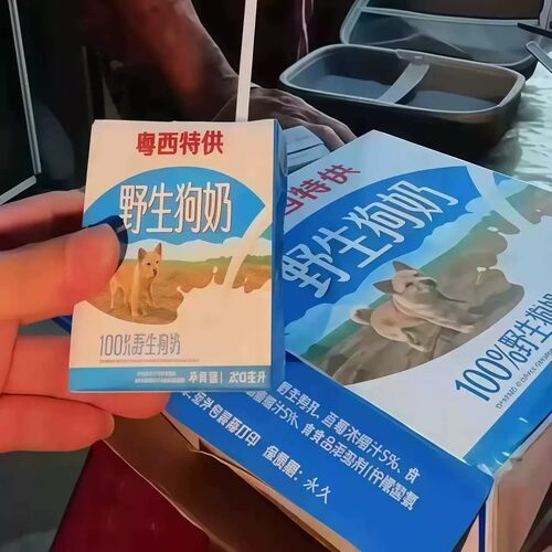 野生狗奶毛绒按压发声钥匙扣