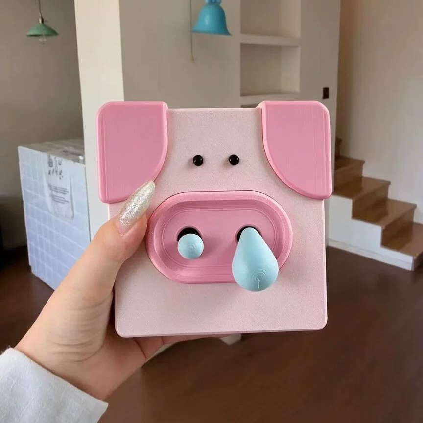小猪鼻涕3D立体开关保护套