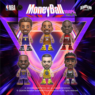 王牌化身NBA球星正版科比詹姆斯库里艾弗森韦德手办潮玩公仔摆件