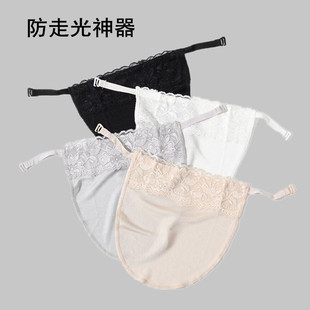 蕾丝防走光抹胸精致一片式遮挡夏季假领子女衬衫裙子低领内搭透气