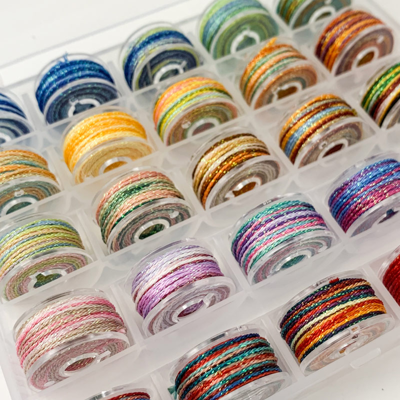 6股星空段染线25色编绳套装股线