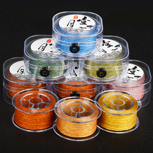 新品洒金蜡线2/4/6股星空线 编织手绳股线手链编绳加金线幻彩蜡绳