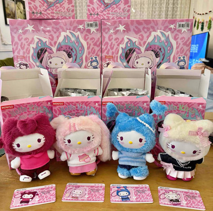 现货包Hello Kitty popstar出道系列搪胶毛绒盲盒凯蒂猫潮流盲盒