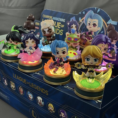 新品 MINISO名创优品英雄联盟英雄觉醒系列手办盲盒潮玩送人礼物