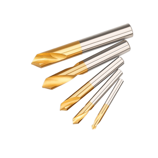 含钴定心钻90度定位定点钻倒角中心钻加长镀钛打点定位不锈钢点孔