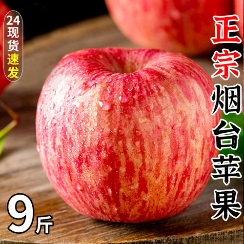 山东烟台红富士苹果水果新鲜整箱