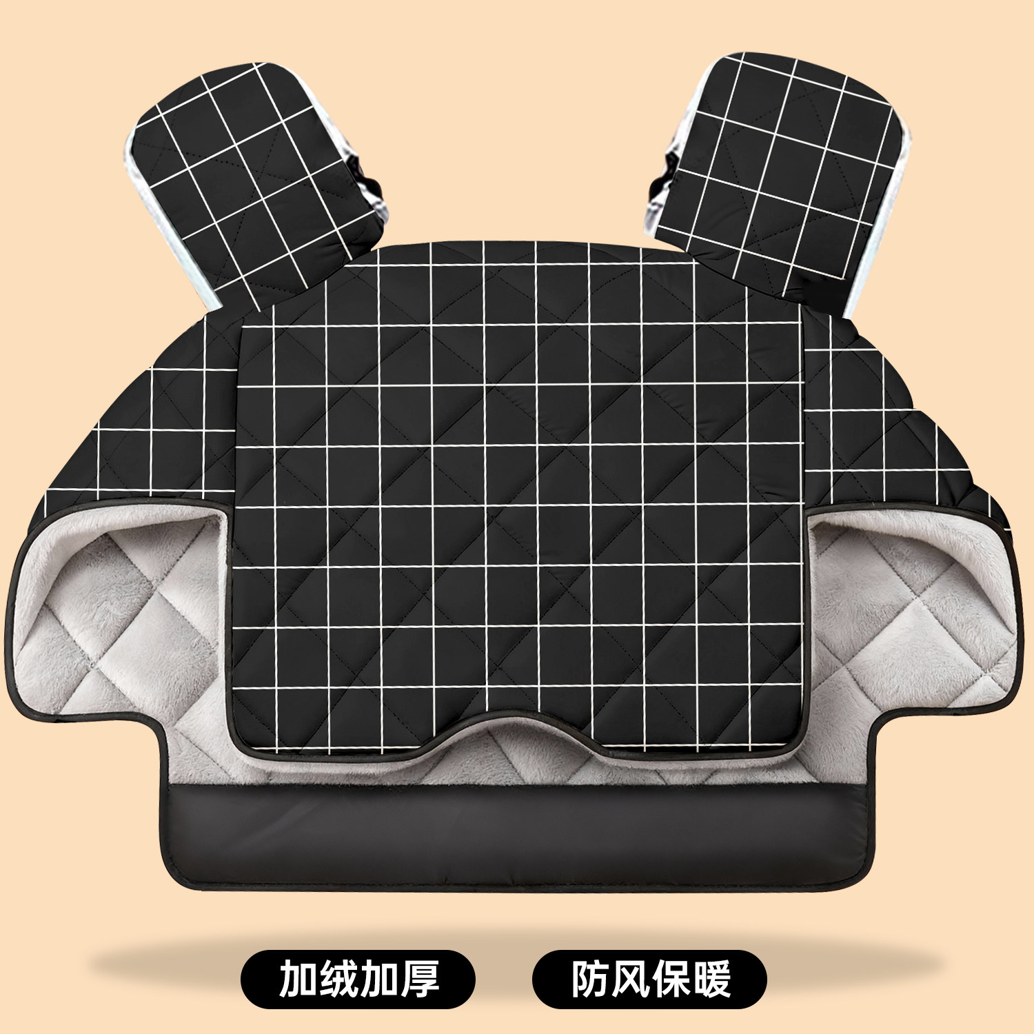 电动车防寒挡风被冬季加绒加厚