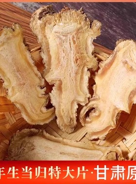 甘肃岷县野生当归纯头片250g克特大片中药材无硫正品官方旗舰店1
