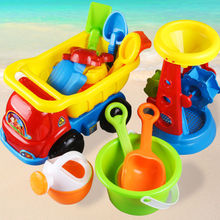 儿童沙滩玩具车套装戏水桶挖沙铲子玩沙大号宝宝男女孩耐用无味