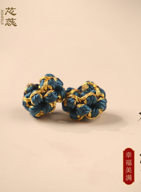 平结线圈手工编织桃花结线圈手链隔珠配件diy配饰隔圈固定璎珞结