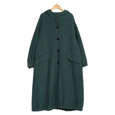 L牌精选品牌女装高端休闲时尚气质百搭女绿色大衣睐A4-33071