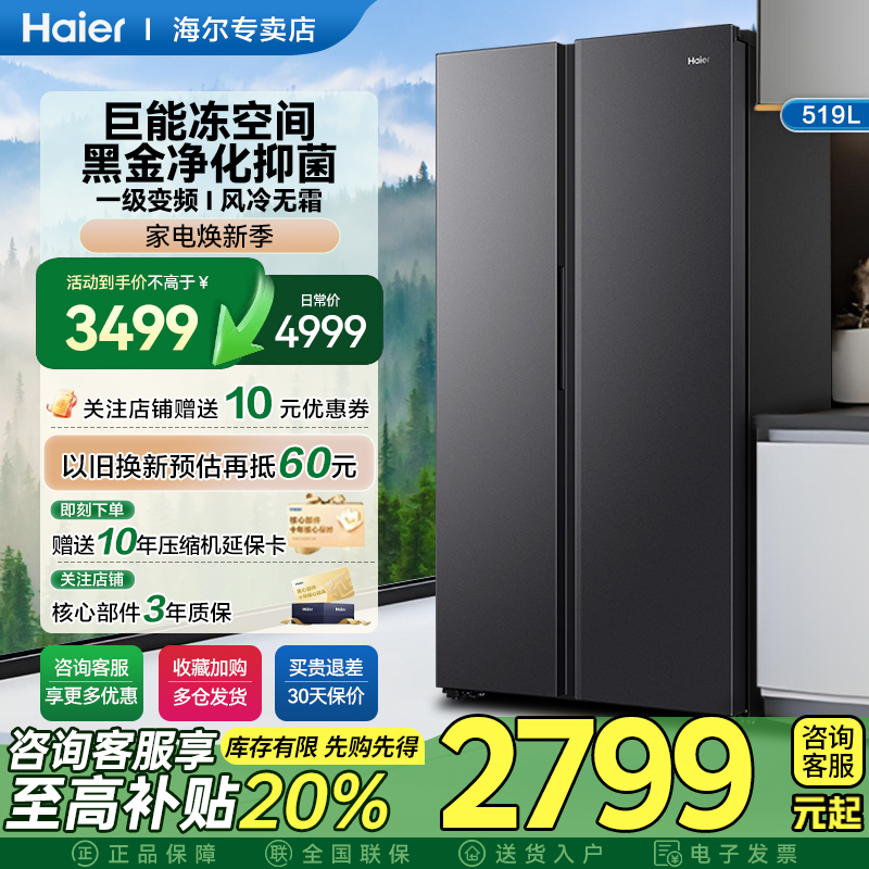 变频一级能效  双循环大冷冻  黑金净化