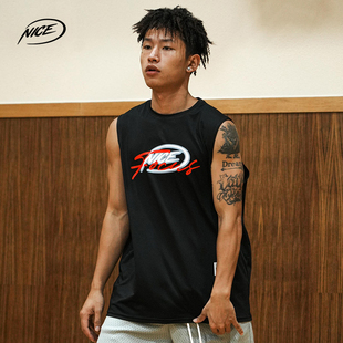 NICEID 上衣潮流 NICE篮球坎肩训练服实战透气运动背心宽松无袖
