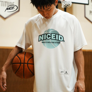 超正版 宽松篮球短袖 型圆领训练T恤 NICE运动速干短袖 NICEID