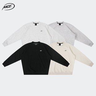 棉打底衫 LOGO篮球运动长袖 印花男女春秋宽松投篮服 NICE NICEID