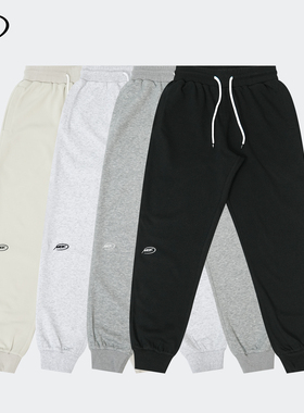 NICEID NICE 运动裤春秋宽松直筒束脚长裤刺绣LOGO篮球训练裤