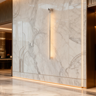 别墅壁吊灯客厅不锈钢极简线条LED线条灯简约壁灯设计师新款推荐