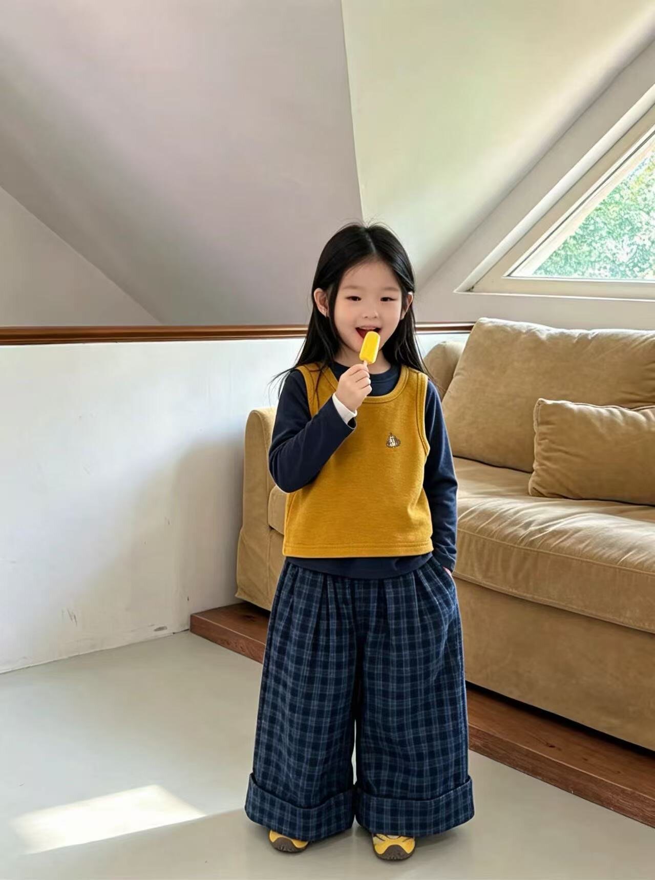 2026春季新款女童套装韩系潮流时尚三件套套装