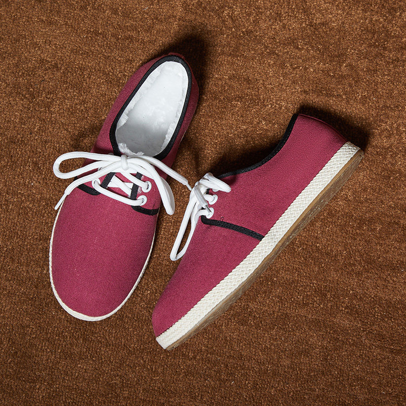 布语堂低帮系带棉布鞋女士冬季老北京手工缝制加绒保暖妈妈鞋棉鞋,女鞋,棉鞋,淘宝优惠券,粉丝福利购,淘宝优惠卷