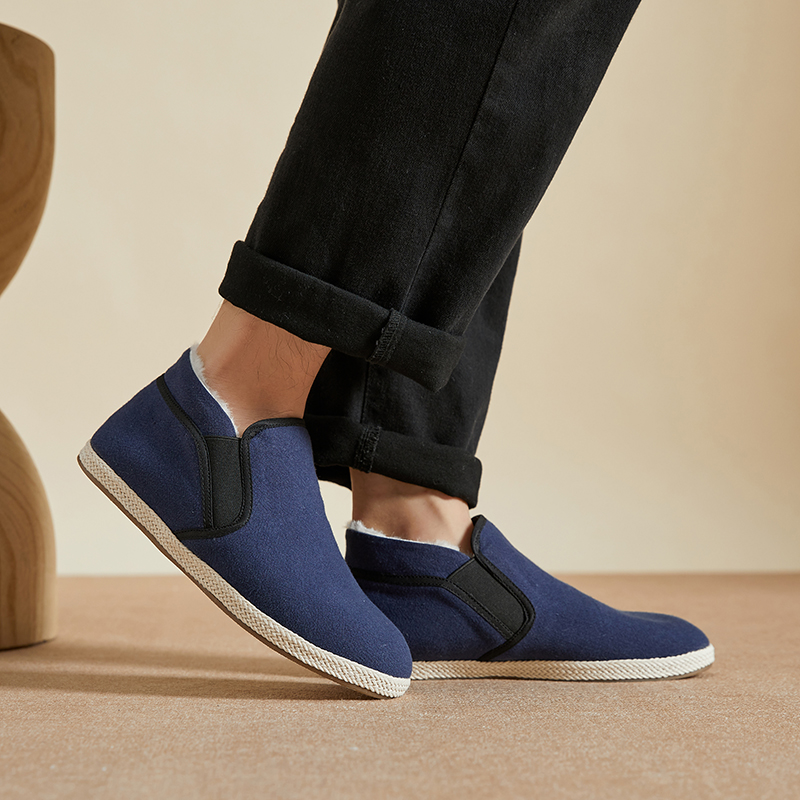 布语堂保暖中国风草药纳底棉布鞋