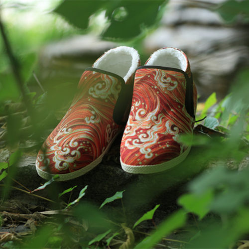 布语堂百年草药纳底棉布鞋一脚蹬