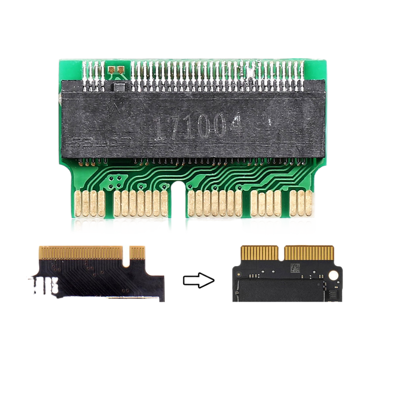 NVME SSD转接卡M.2 NGFF转2014 2015Macbook AIR A1465 A1466电脑硬盘转接卡