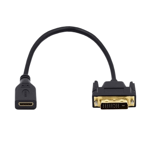 NVME  MiniHDMI迷你转DVI Micro HDMI主机副屏转dvi显示器视频线