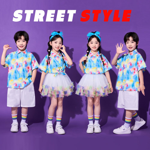 六一儿童舞蹈服女童纱裙表演服