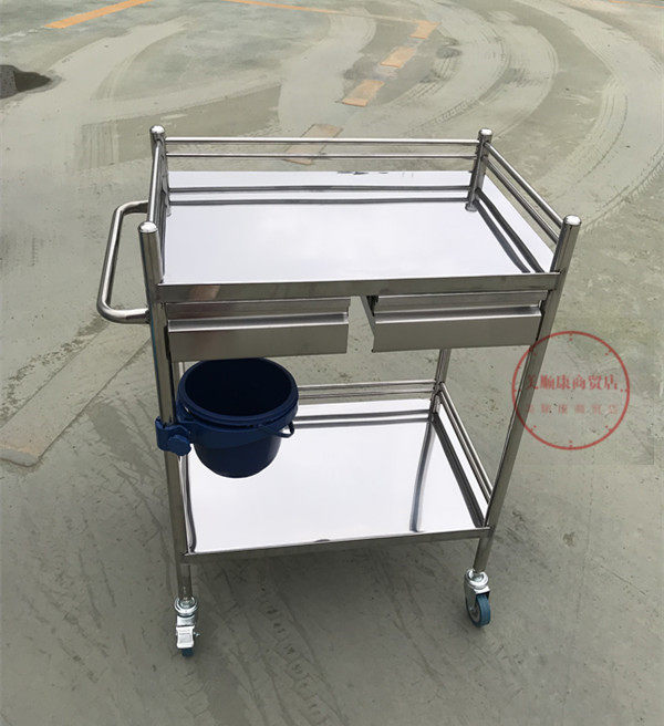 包邮不锈钢医用治疗车医疗小推车美容院手术推车换药器械车工具车