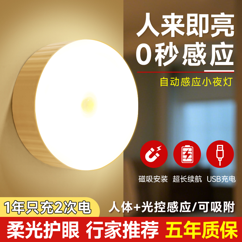 夜间自动感应灯【升级3000毫安】