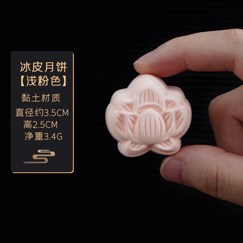 仿真冰皮月饼假糕点模型甜品道具食物点心玩具下午茶装饰摆件食品