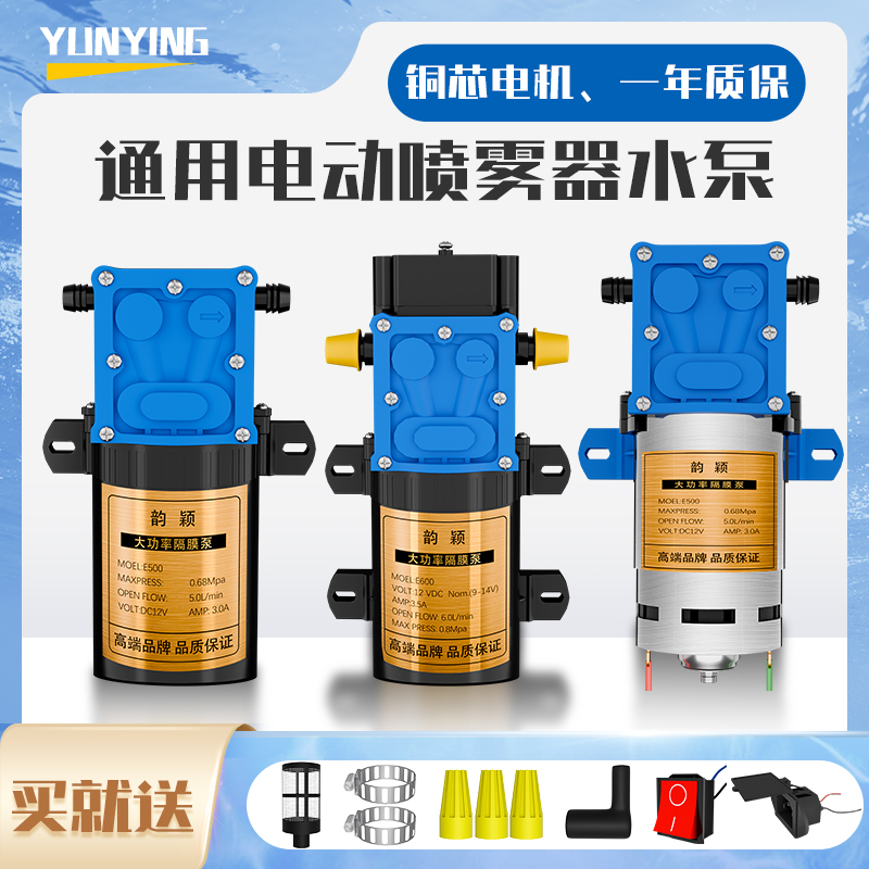 电动喷雾器高压泵12v电机马达