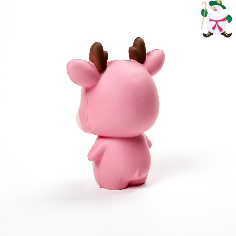 新款仿真pu梅花鹿squishy慢回弹减压工艺品玩具厂家直销