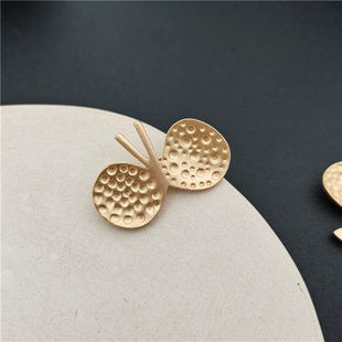 日系设计师皆明川风哑光金简约文艺风复古胸针可爱服装别针配饰