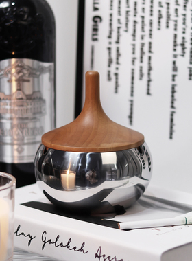 XEMO北欧ins金属烟灰缸不锈钢装饰摆件带盖防风办公室高档