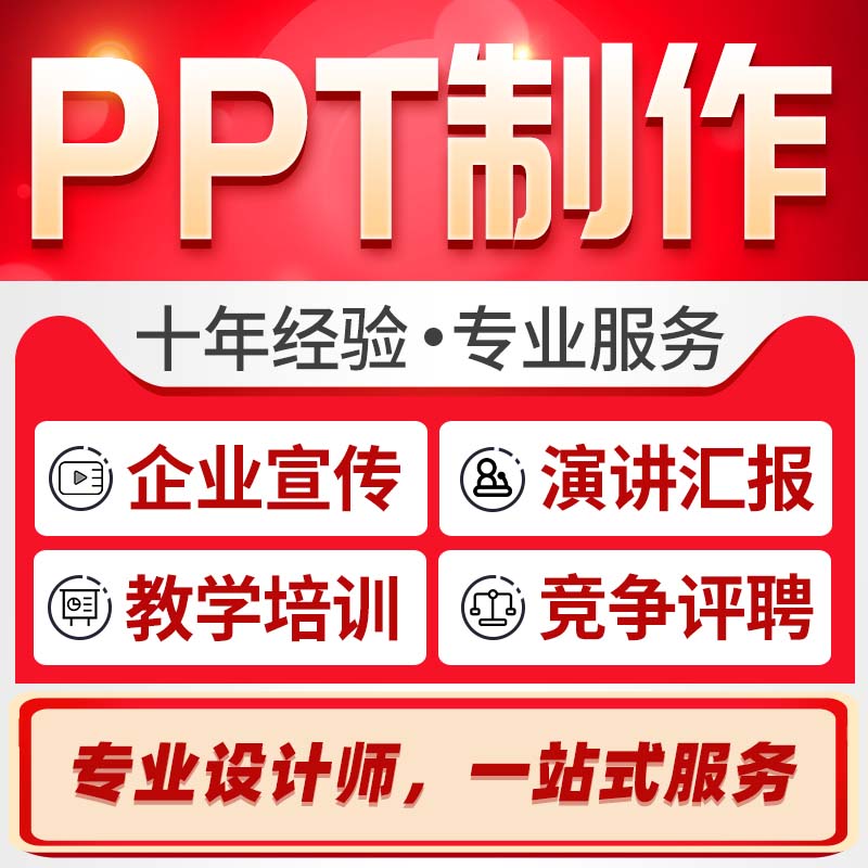 ppt代制作美化修改定制代做工作汇报企业宣传路演讲说课课件述职