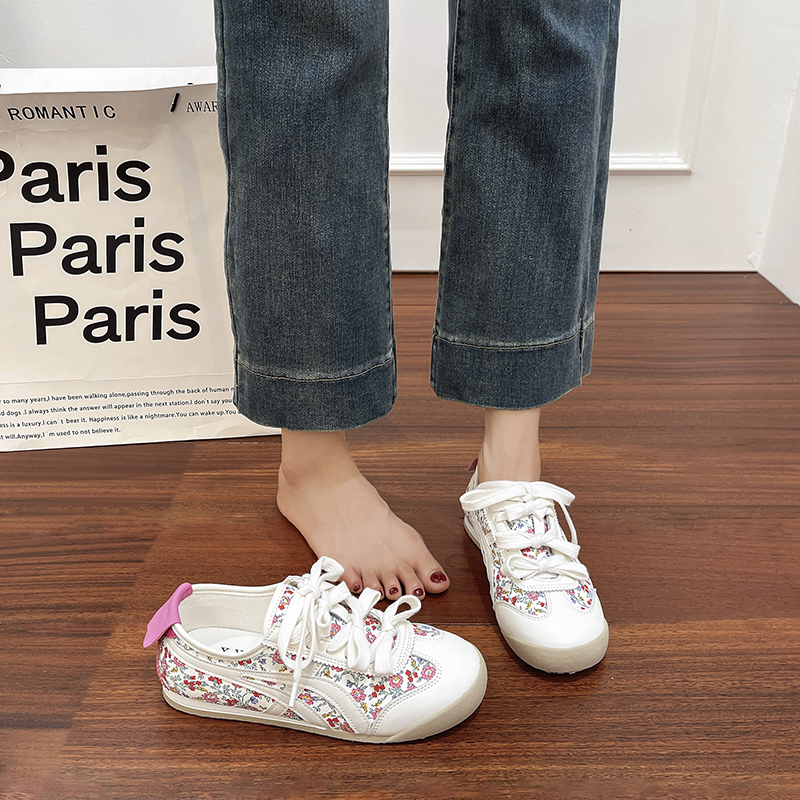 爆款粉色阿甘鞋女2025夏季新款