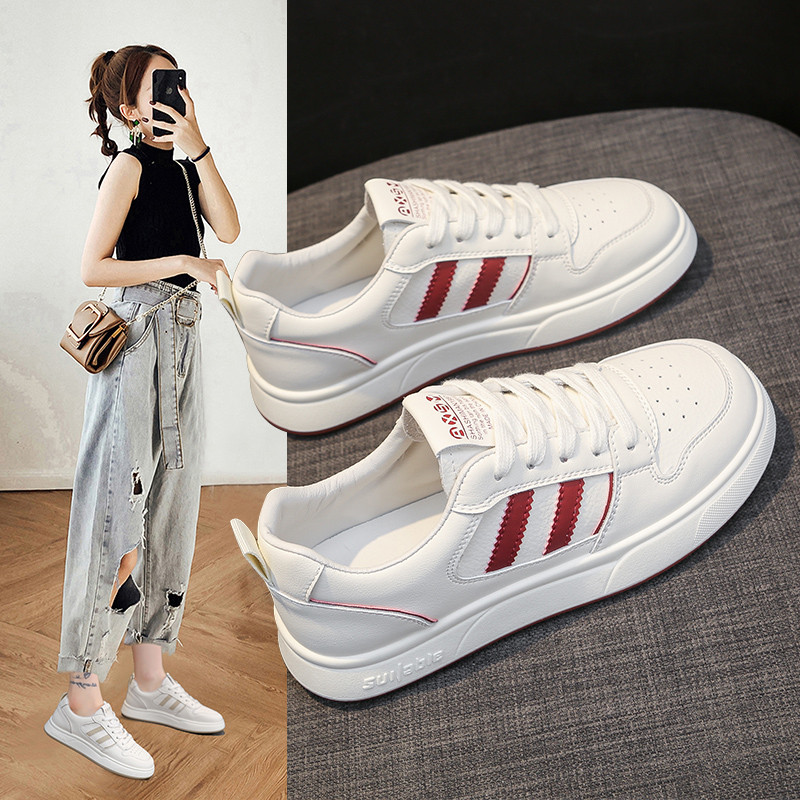 爆款鞋子女2025春秋新款女鞋时尚百搭厚底小白鞋女休闲运动板鞋女,女鞋,时尚休闲鞋,淘宝优惠券,粉丝福利购,淘宝优惠卷
