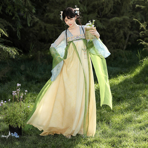 唐制日常可穿仙气绝美夏季汉服女