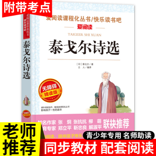 天地出版 诗歌散文诗全集 初中生初三9年级课外阅读书籍 经典 九年级上册必读名著课外书 人民教育 泰戈尔诗选全集诗集 文学书目 社