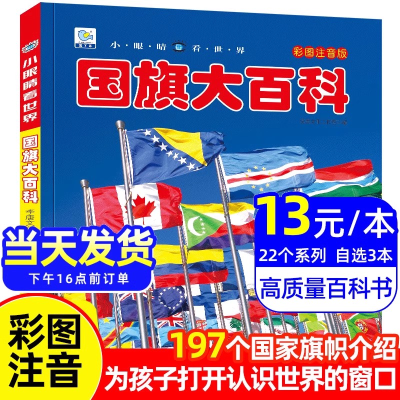 世界各国国旗大百科大全书 小学生儿童书籍 四五六七岁宝宝早教启蒙认知图册介绍各个国家认识国徽标志的图书旗卡卡片图片闪卡书本怎么看?