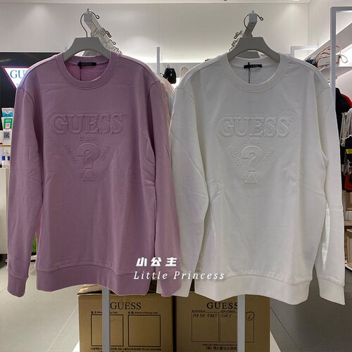 21年最新款guess卫衣加绒
