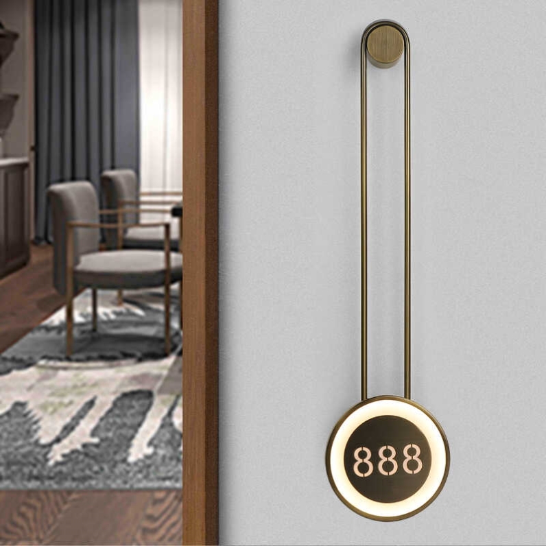 足浴会所KTV棋牌门牌定制美容SPA包厢酒店不锈钢房间号标识牌订制