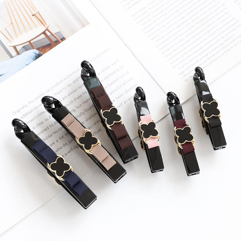 小号花朵黑色防滑带齿香蕉夹