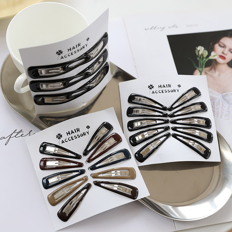 百搭莫兰迪色刘海碎发韩国bb夹